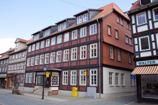 Frontansicht des Hauses Burgstrasse 19 in Wernigerode